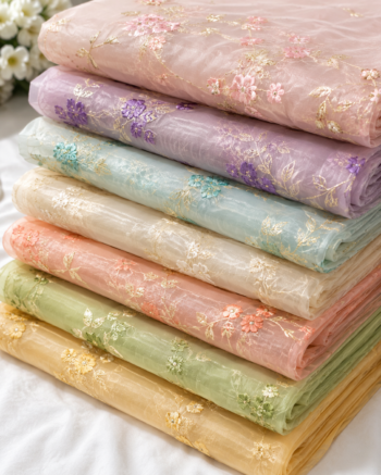 Tissue Cotton Handloom Saree with Artisanal Stepped Border